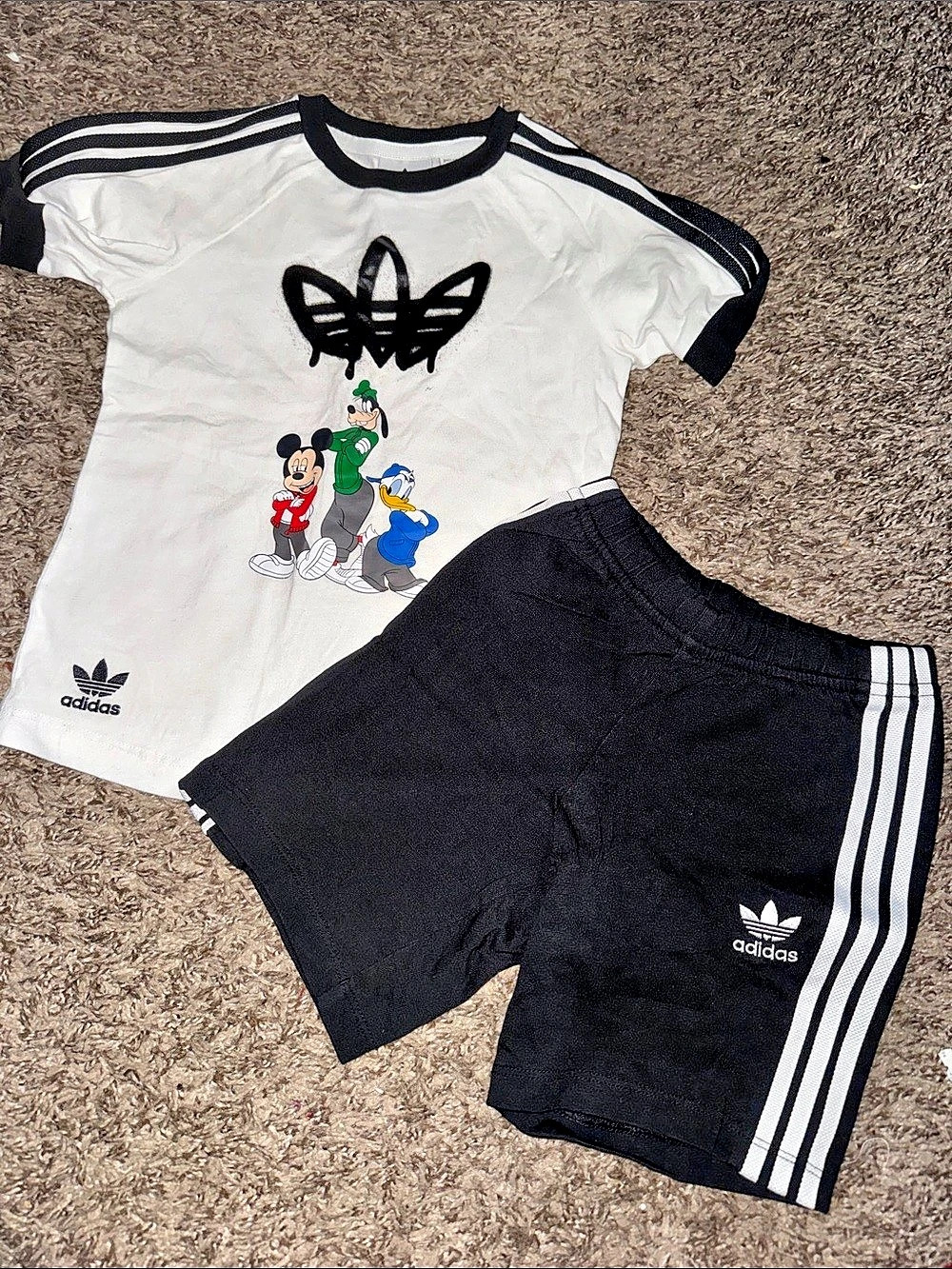 Adidas x Disney Mickey Mouse Shorts Tee Set